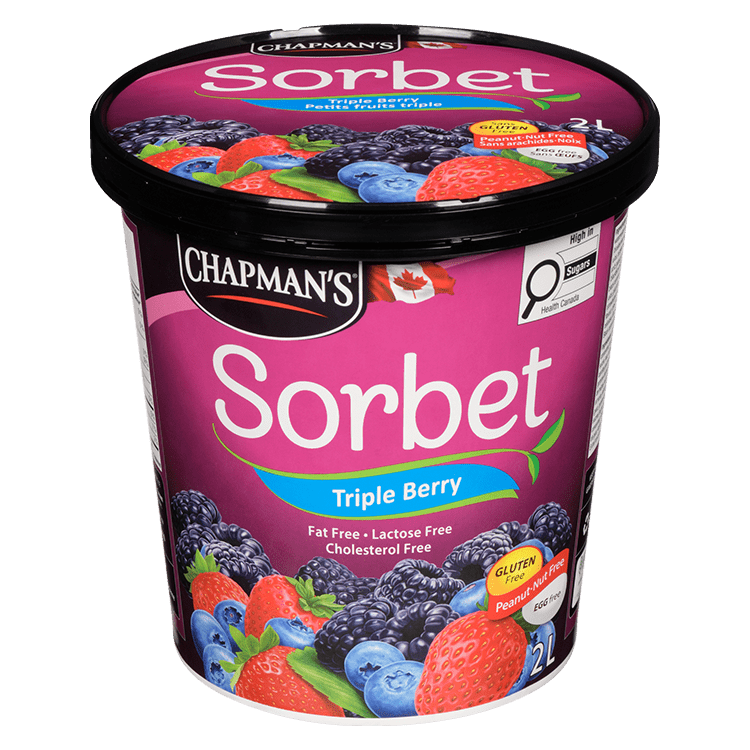 Sorbet petits fruits triple de Chapman's