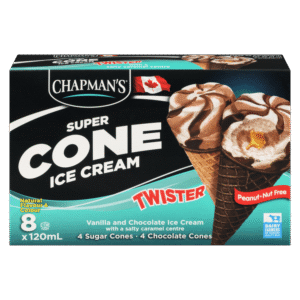 Salty Caramel Twister Ice Cream Cone