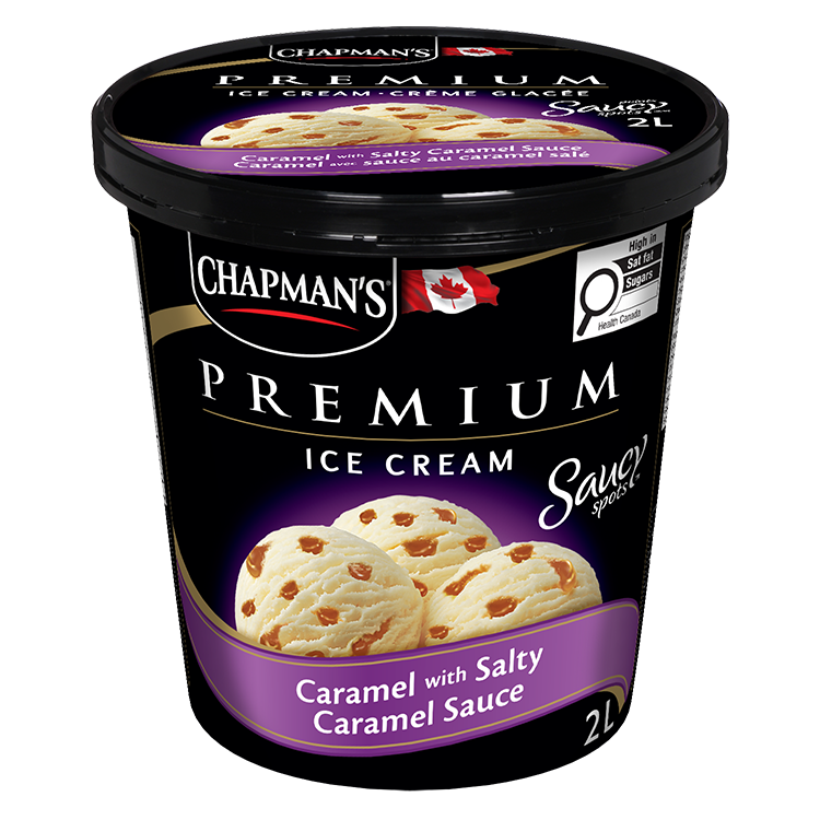 Chapman's Premium Saucy Spots Salty Caramel Ice Cream