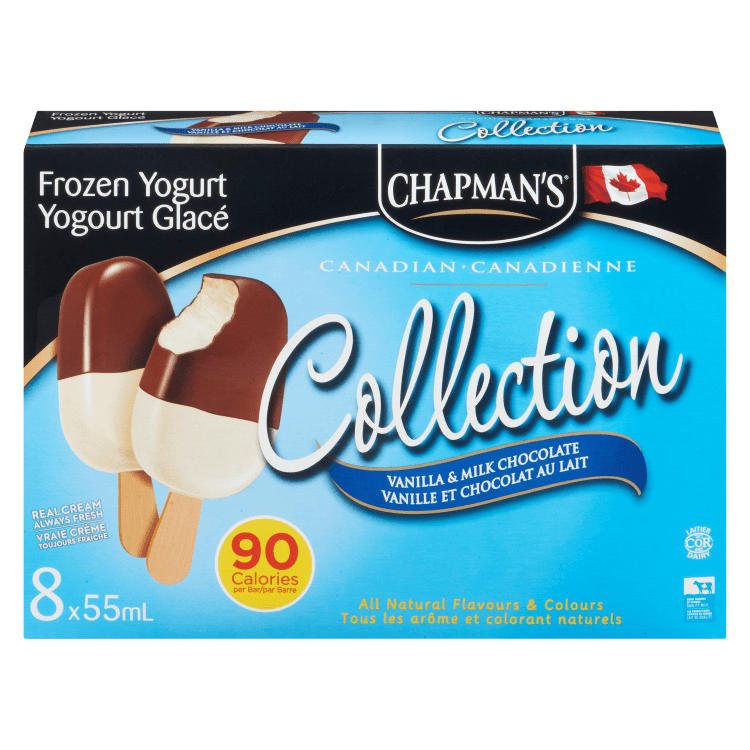 Chapman's Canadian Collection Vanilla & Milk Chocolate Frozen Yogurt Bar