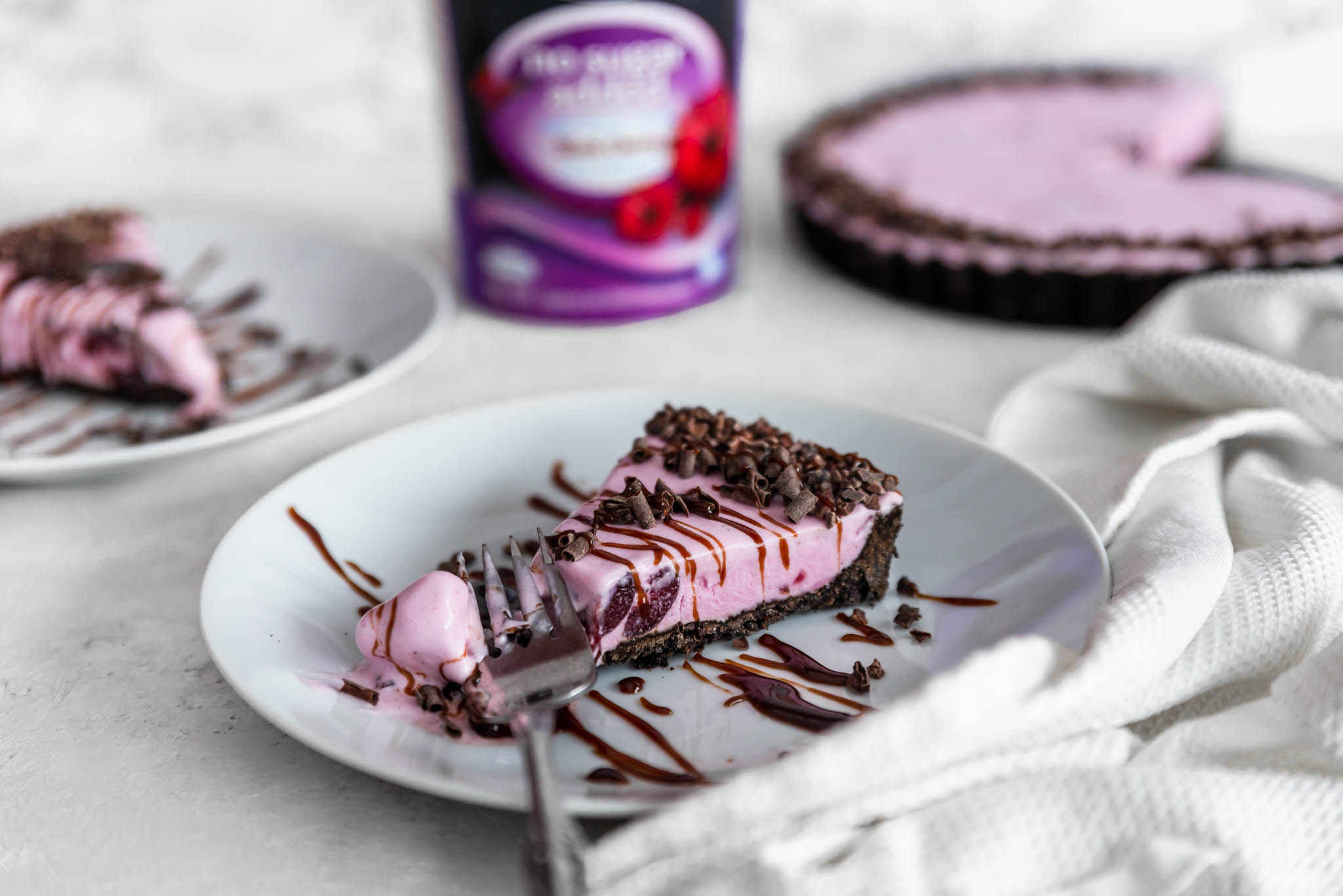 Tarte Forêt-Noire à la crème glacée