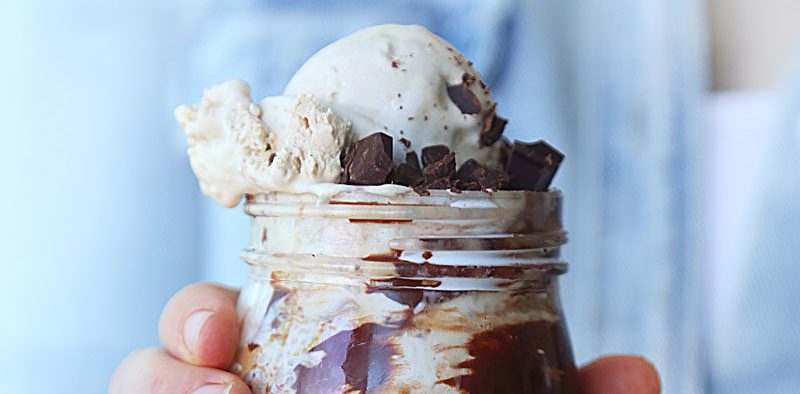 Vanilla Chocolate Chip Milkshake made with Chapman's Ice Cream