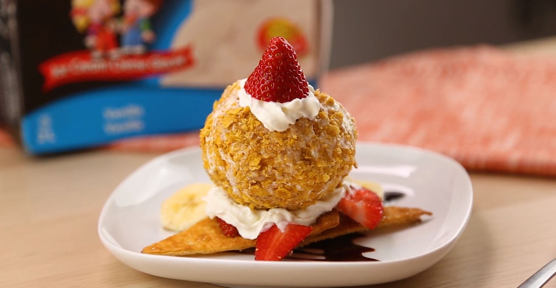 Mexican Ice Cream Sundaes made with Chapman’s Original Vanilla Ice Cream