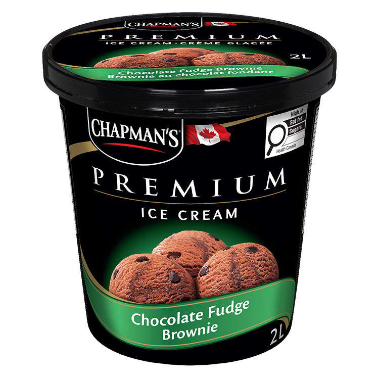 Chapman's Premium Chocolate Fudge Brownie Ice Cream