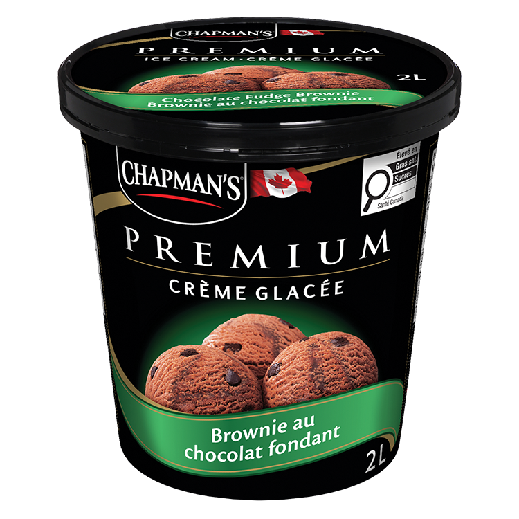 Chapman's Premium Chocolate Fudge Brownie Ice Cream