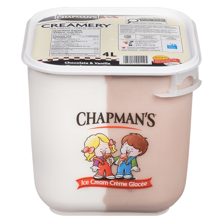 Chapman's Original Chocolate & Vanilla Ice Cream 4 L tub