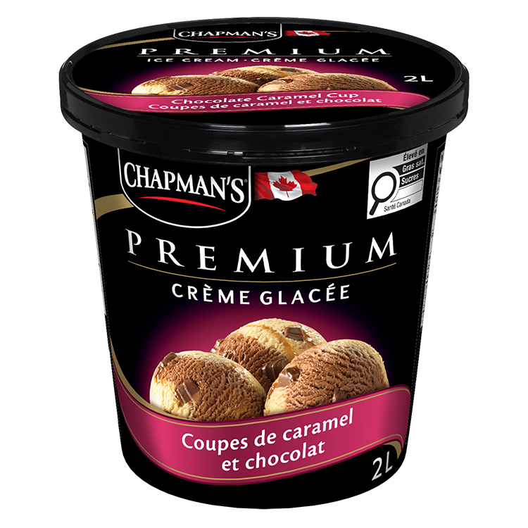Chapman's Premium Chocolate Caramel Cup Ice Cream