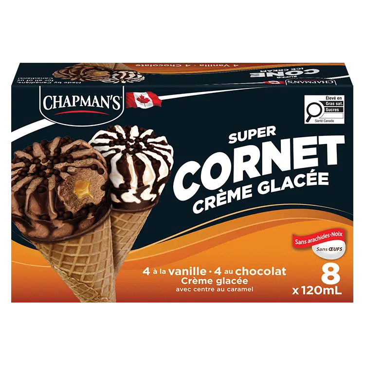 Chapman's Caramel Centre Ice Cream Cone