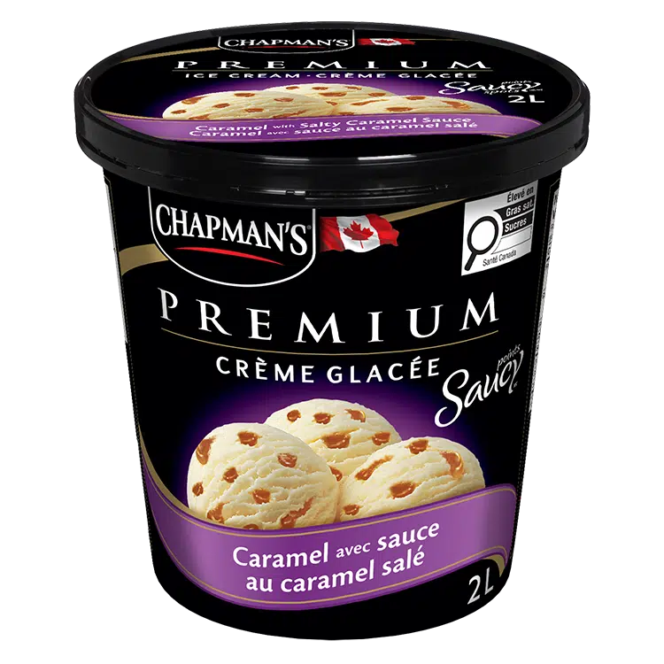 Chapman's Premium Saucy Spots Salty Caramel Ice Cream