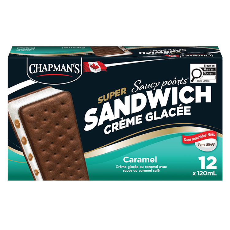 Chapman's Caramel Saucy Ice Cream Sandwich