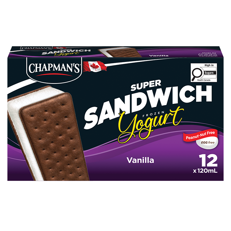 Chapman's Vanilla Frozen Yogurt Sandwich