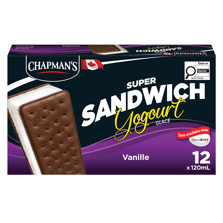 Chapman's Vanilla Frozen Yogurt Sandwich
