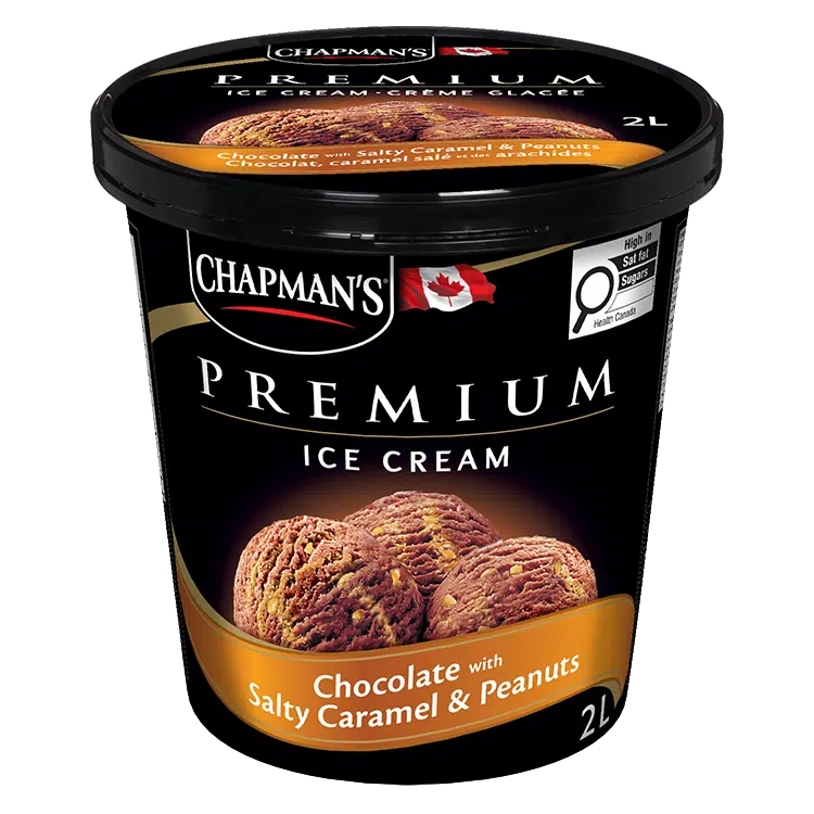 Chapman's Premium Chocolate With Salty Caramel & Peanuts Ice Cream