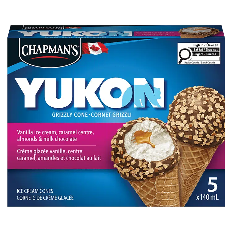 Chapman's Yukon Vanilla & Almonds Ice Cream Cone