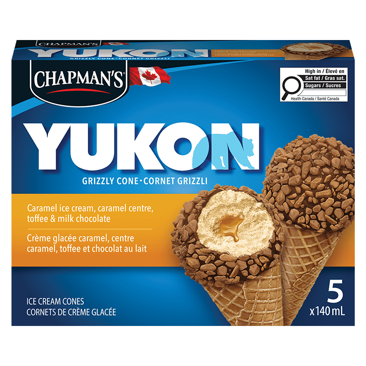 Chapman's Yukon Caramel & Toffee Ice Cream Cone