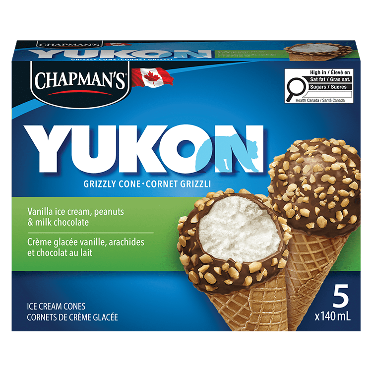 Chapman's Yukon Vanilla & Peanuts Ice Cream Cone