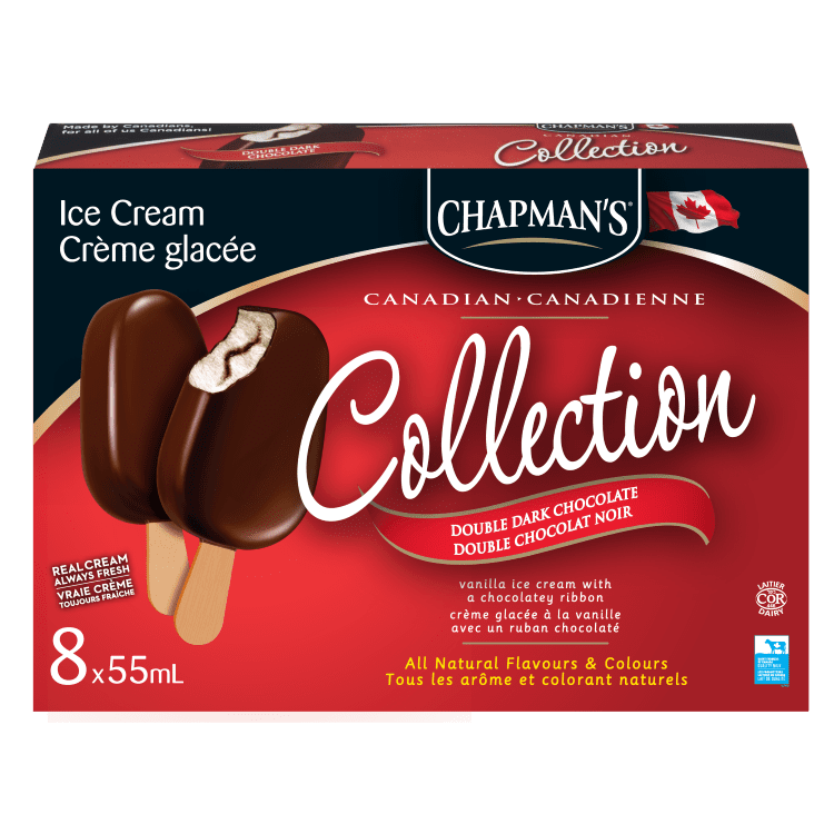 Barre de crème glacée Collection Canadienne double chocolat noir Chapman’s