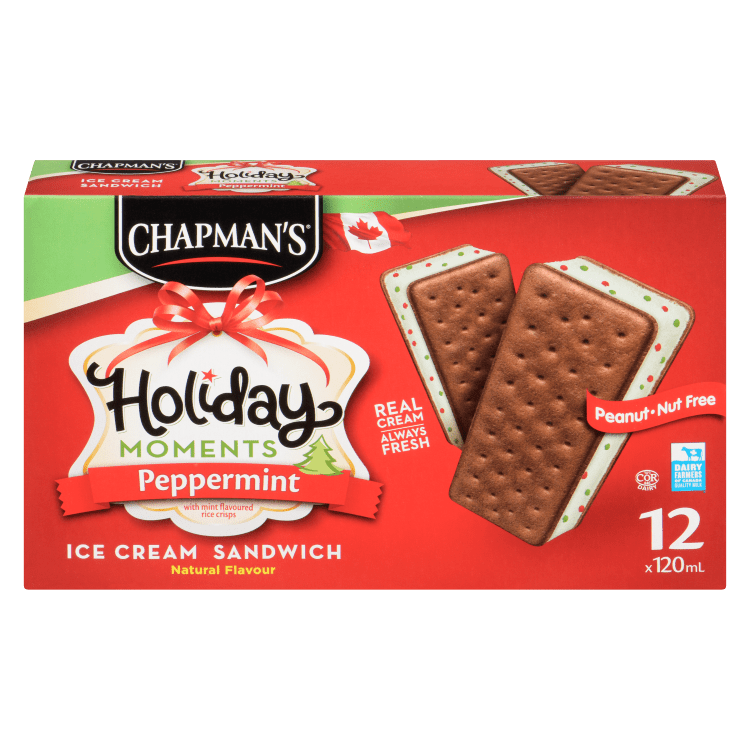 Chapman's Peppermint ice cream sandwich