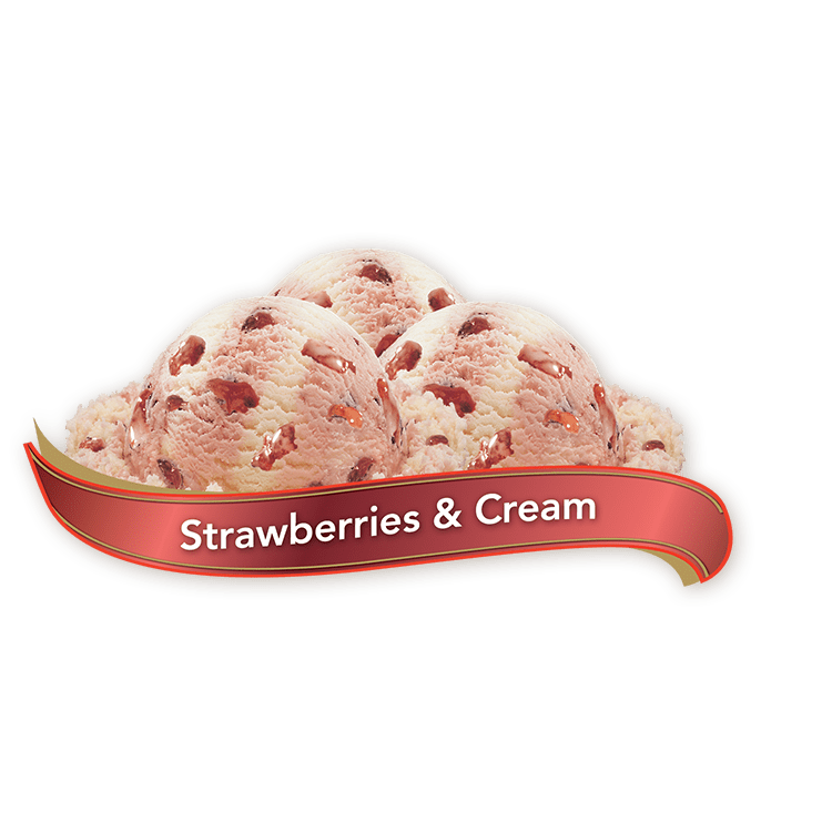 Chapman's Premium Strawberries & Cream Ice Cream